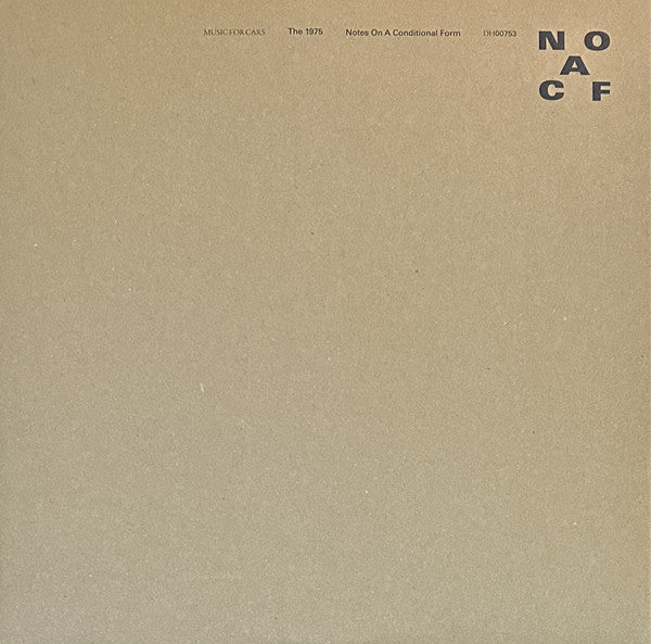 The 1975 - Notes On A Conditional Form (LP, Album, Stereo)