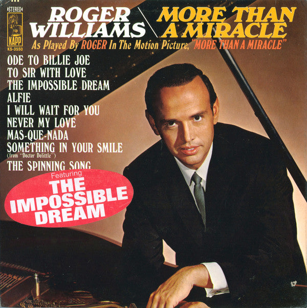 Roger Williams (2) : More Than A Miracle (LP)