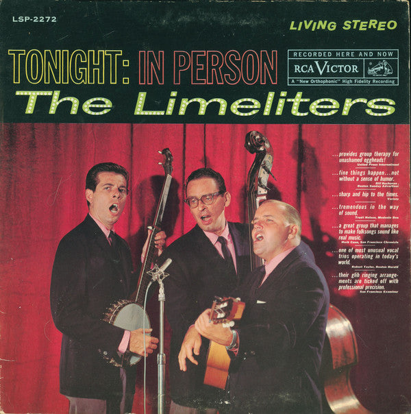 The Limeliters : Tonight: In Person (LP, Album)